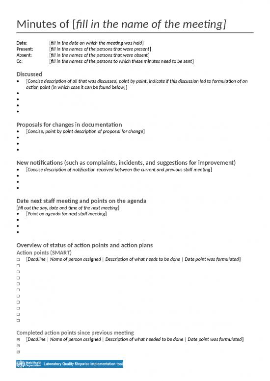 picture_Minutes Of Meeting Template Doc 47226 | Template Of Minutes