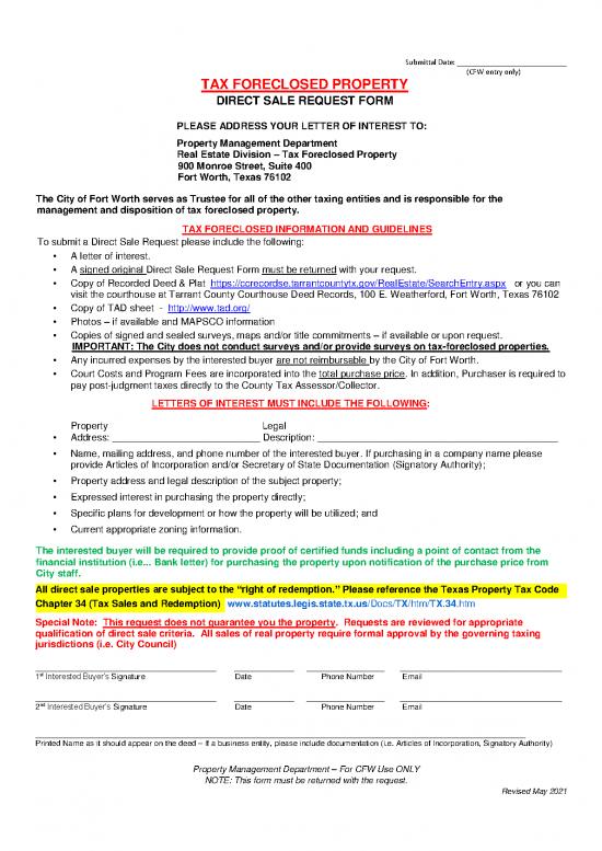 picture Letter Pdf 48630 | Tf Direct Sale Request Form Rev May 2021