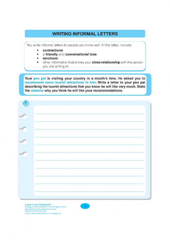 picture1_Letter Pdf 49085 | Writing Informal Letters