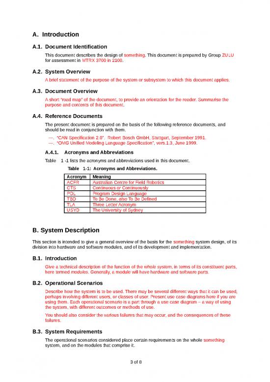 Technical manual template