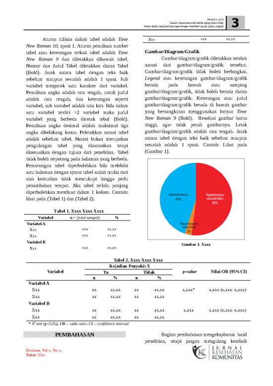 Contoh Pendahuluan Artikel Keskom Template