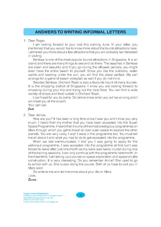 Letter Pdf 49085 | Writing Informal Letters