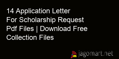 picture 14 Application Letter For Scholarship Request Pdf Files | Download Free Collection Files