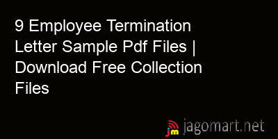 picture_9 Employee Termination Letter Sample Pdf Files | Download Free Collection Files