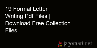 picture 19 Formal Letter Writing Pdf Files | Download Free Collection Files