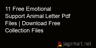 picture 11 Free Emotional Support Animal Letter Pdf Files | Download Free Collection Files
