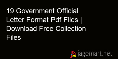 picture 19 Government Official Letter Format Pdf Files | Download Free Collection Files