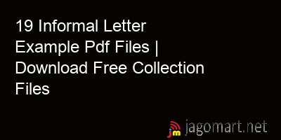 picture 19 Informal Letter Example Pdf Files | Download Free Collection Files