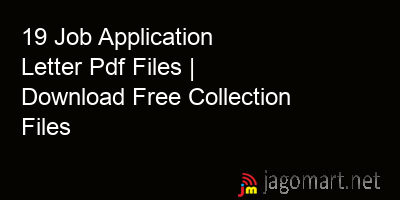 picture 19 Job Application Letter Pdf Files | Download Free Collection Files