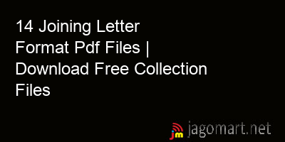 picture 14 Joining Letter Format Pdf Files | Download Free Collection Files