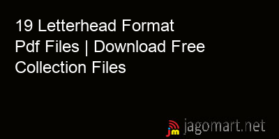 picture 19 Letterhead Format Pdf Files | Download Free Collection Files