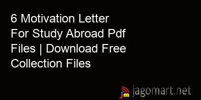 picture 6 Motivation Letter For Study Abroad Pdf Files | Download Free Collection Files