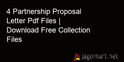 picture 4 Partnership Proposal Letter Pdf Files | Download Free Collection Files