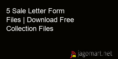 picture 5 Sale Letter Form Files | Download Free Collection Files