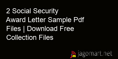 picture 2 Social Security Award Letter Sample Pdf Files | Download Free Collection Files