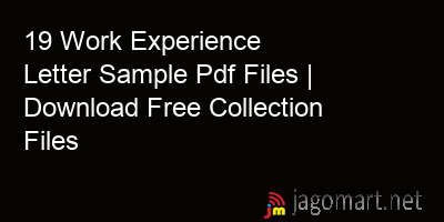 picture_19 Work Experience Letter Sample Pdf Files | Download Free Collection Files