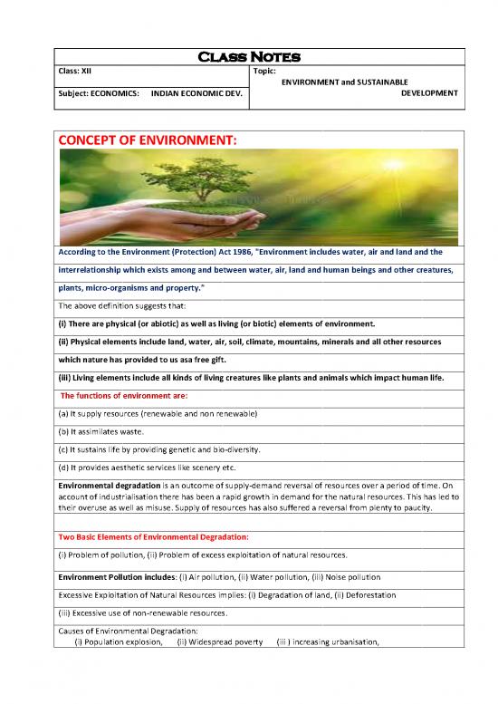 picture1_The Environment Pdf 50011 | 12 Economics