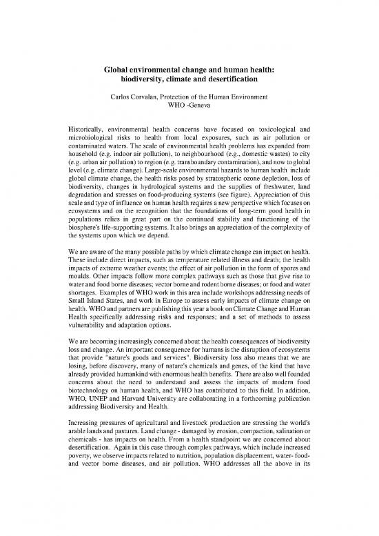 picture Global Environmental Change Pdf 50253 | 200307 Who Environmental Change Health