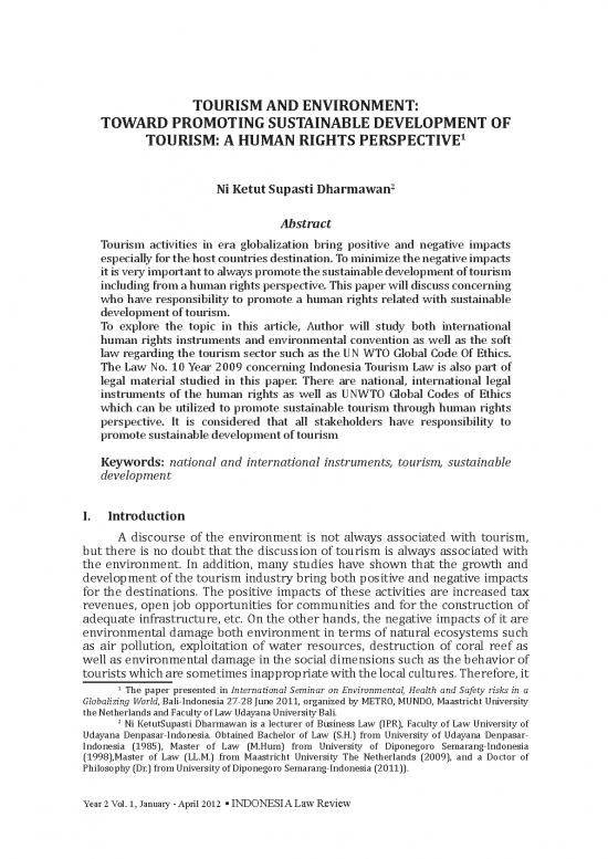 picture The Environment Pdf 49900 | 26871 En Tourism And Environment Toward Promoting Sustainable Development Of Tourism A Hu