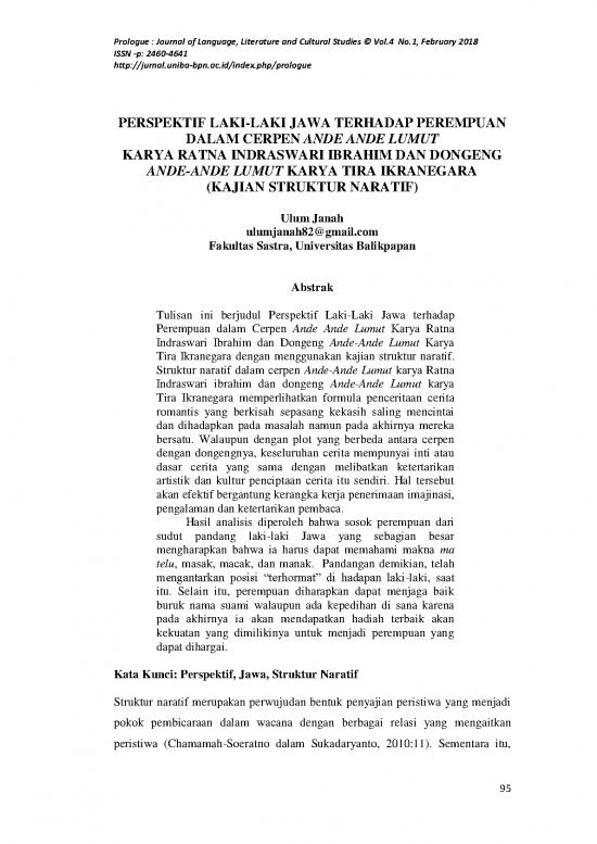 picture Cerpen Pdf 51719 | 322327 Perspektif Laki Laki Jawa Terhadap Perem Fa50b84c