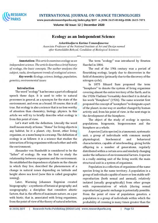 picture Journal Article Example Pdf 49902 | 333508 Ecology As An Independent Science 58ea44bf