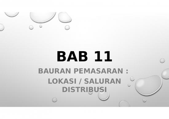picture Powerpoint Manajemen Pemasaran 51806 | Bab 11 Bauran Pemasaran Place Lokasi Saluran Distribusi