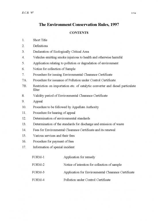 picture_The Environment Pdf 50598 | Bangladesh    Environmental Conservation Rules, 1997