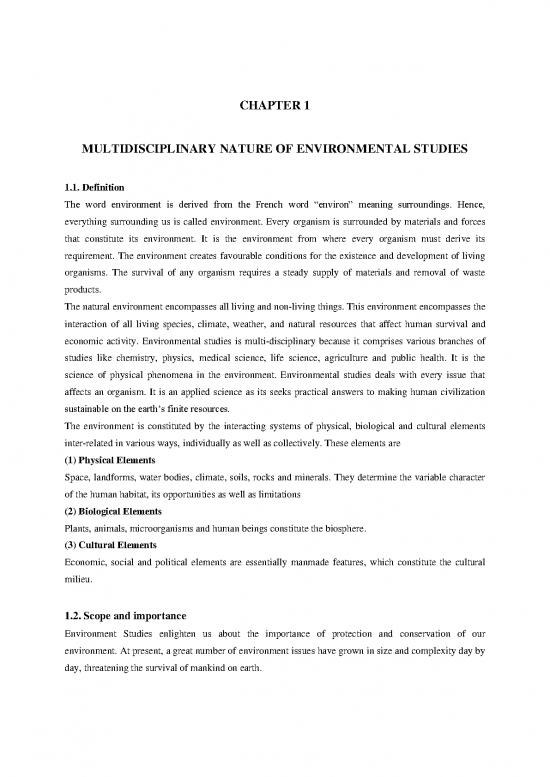 picture1_The Environment Pdf 50226 | Chapter 1 7 Multidisciplinary Nature Of Environmental Studies