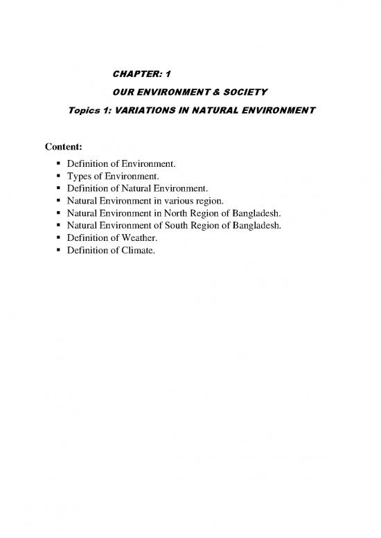 picture1_The Environment Pdf 49571 | Chapter 1, Topics 1 Variation In Natural Environment