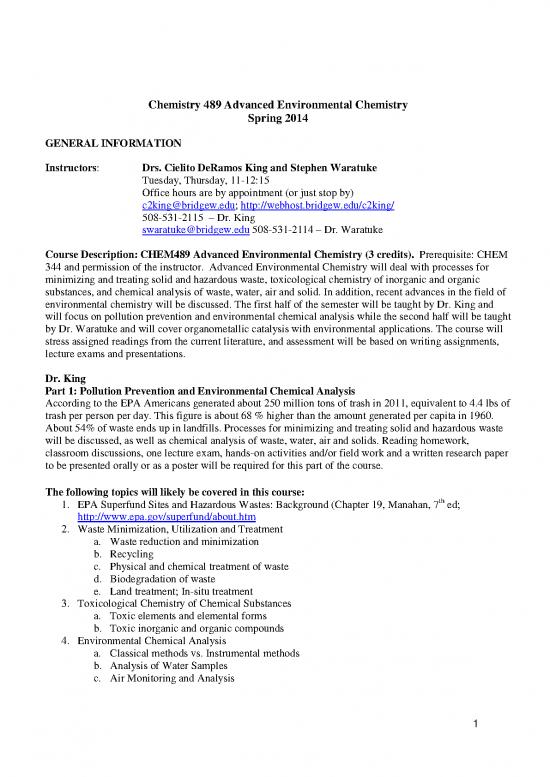 picture Environmental Pollution Pdf 50308 | Chem 489 Spring 2014 Syllabus Mod