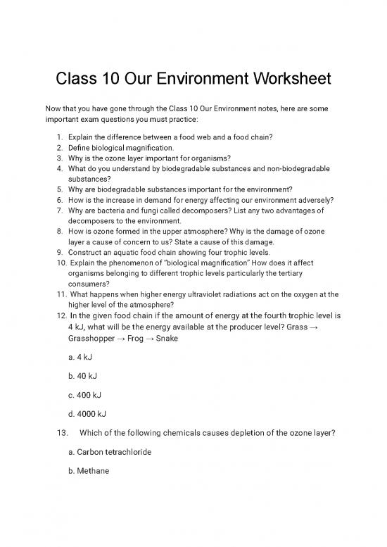 picture1_The Environment Pdf 49854 | Class 10 Our Environment Worksheet
