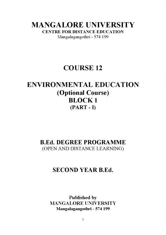 picture Environmental Education Pdf 49885 | Course 12 Environmental Education (english Version)