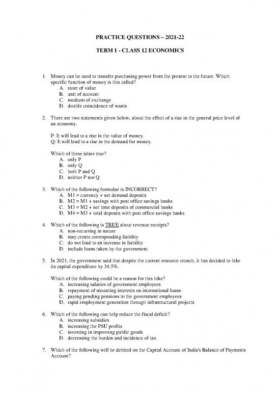 picture1_Money Pdf 51009 | Economics Pq