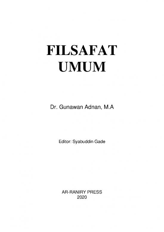 picture Filsafat Ilmu Pdf 51448 | Editor Book A Filsafat Umum