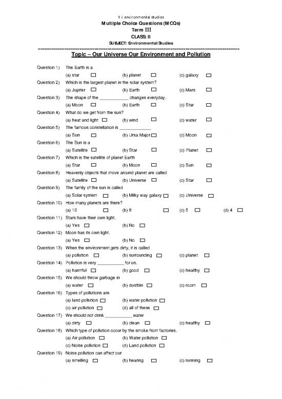 picture The Environment Pdf 50584 | Enviromental Studies