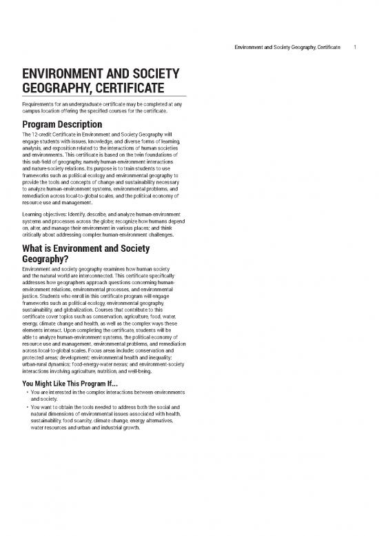 picture Global Environmental Change Pdf 49464 | Environment Society Geography Certificate Text