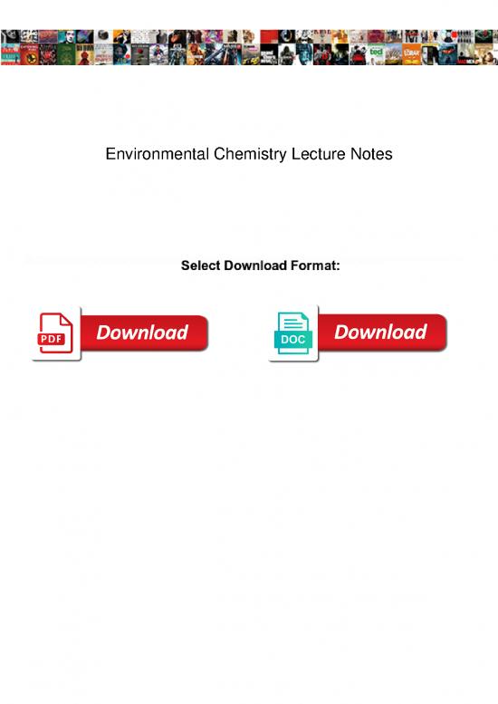 research paper on environmental chemistry