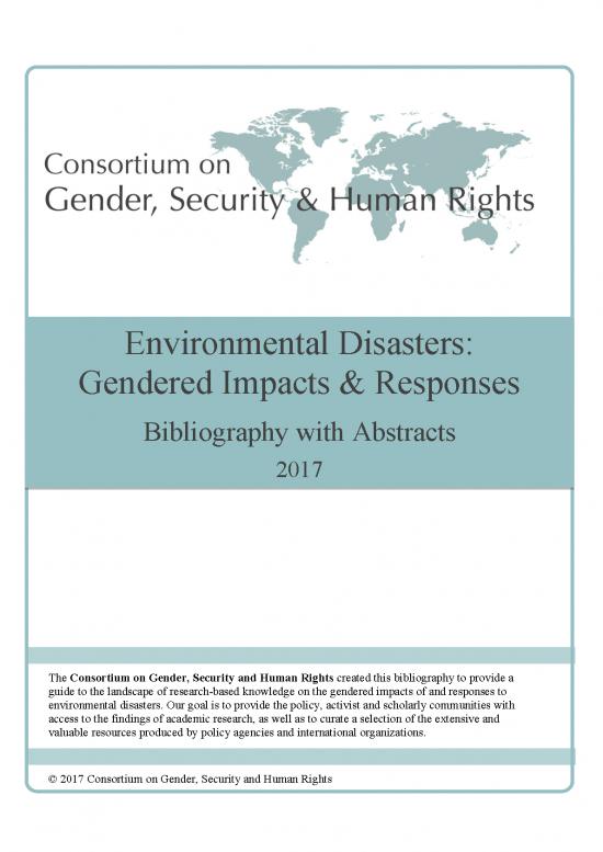 picture Research Pdf 49747 | Environmental Disasters Gendered Impacts Responses   Bibliography With Abstracts   Cgshr