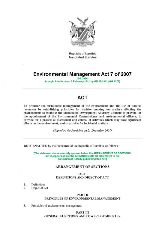picture Environmental Management Act Pdf 50881 | Environmental Management Act 7 Of 2007