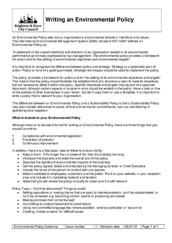 picture1_Environmental Management System Example Pdf 50427 | Environmental Policy Guidance Jan 12
