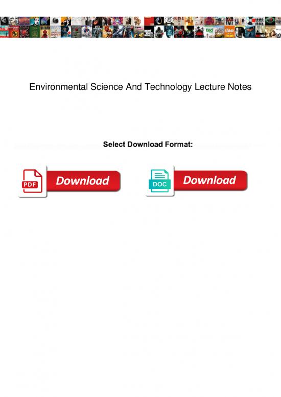 picture Environmental Notes Pdf 50321 | Environmental Science And Technology Lecture Notes
