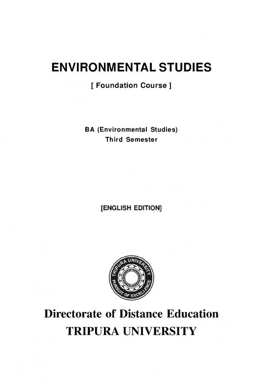 picture Environmental Management Book Pdf 50231 | Environmental Studies   Bafoundationenglish 21072017