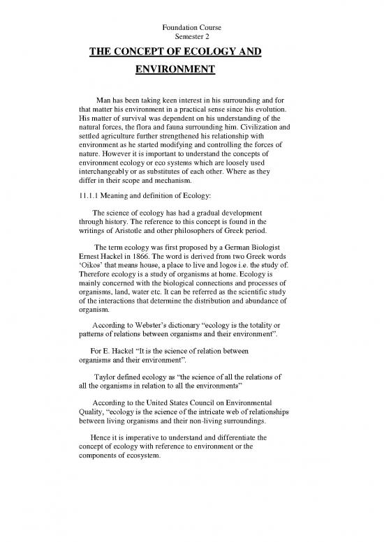 picture The Environment Pdf 49619 | Fc Sem 2 The Concept Of Ecology And Environment