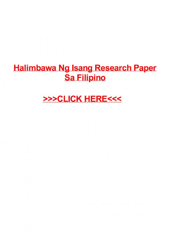 research paper sa filipino pdf