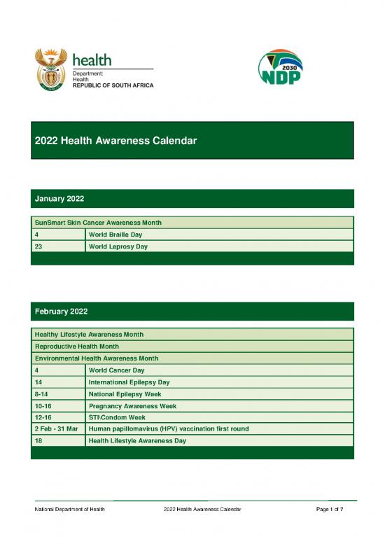 picture1_Environmental Health Pdf 50880 | Health Calendar 2022