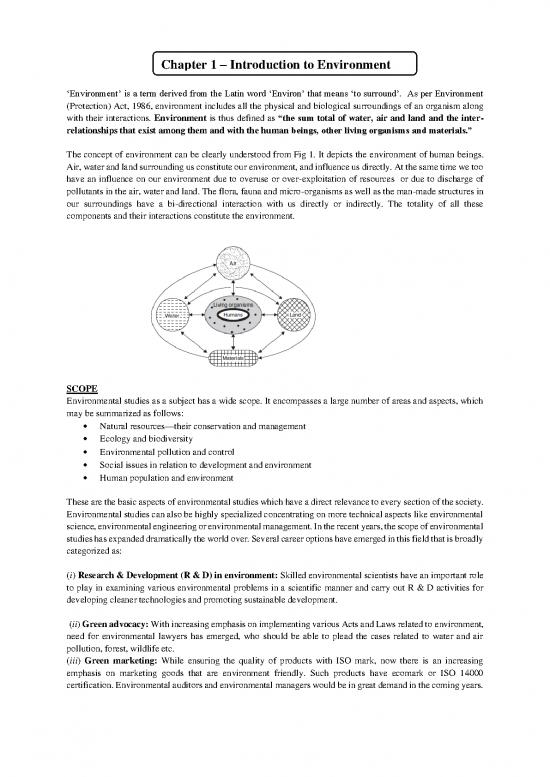 picture The Environment Pdf 50075 | Introduction To Environment