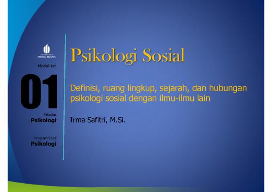 picture_Psikologi Pdf 51391 | Irma Safitri   Psikologi Sosial ¦ppt Psikologi Sosial 