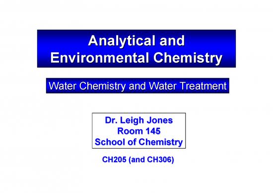 research proposal on environmental chemistry