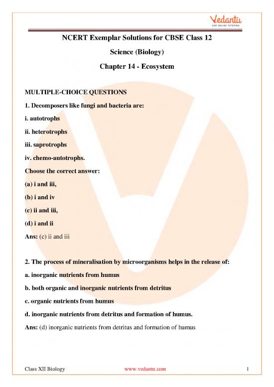 picture Ecosystem Pdf 50182 | Ncert Exemplar Solutions Class 12 Biology Chapter 14