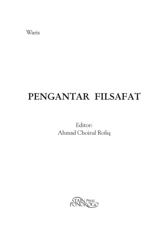 Filsafat Pdf 51436 | Pengantar Filsafat